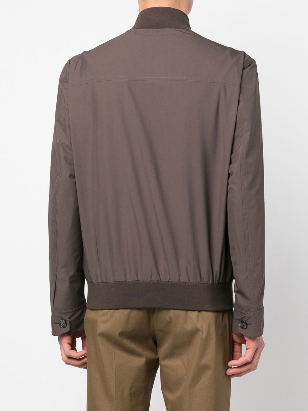 button-front bomber jacket - 4