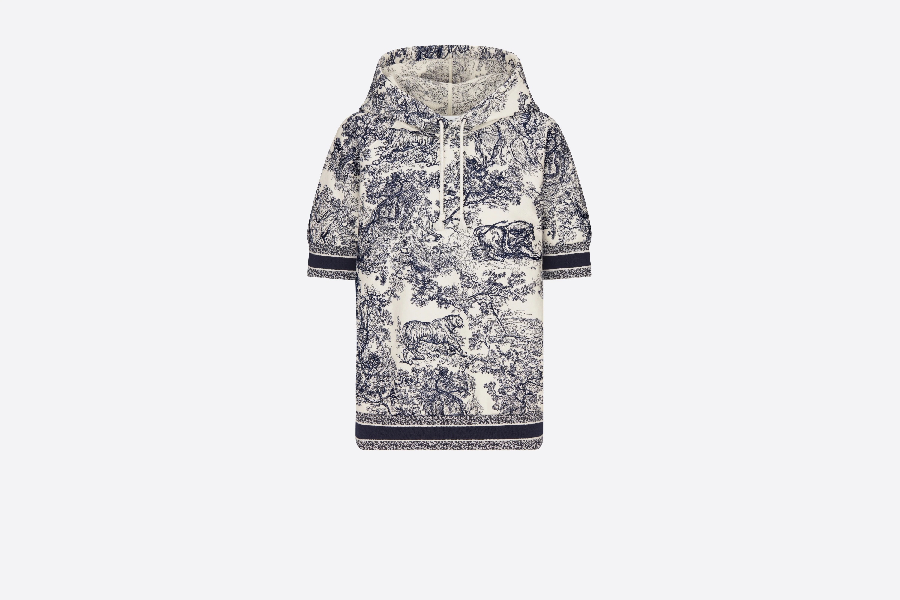 Short-Sleeved Hooded Sweatshirt - 1