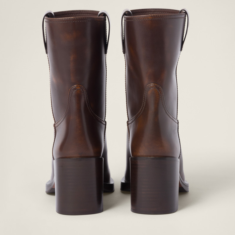 Fumé leather booties 3