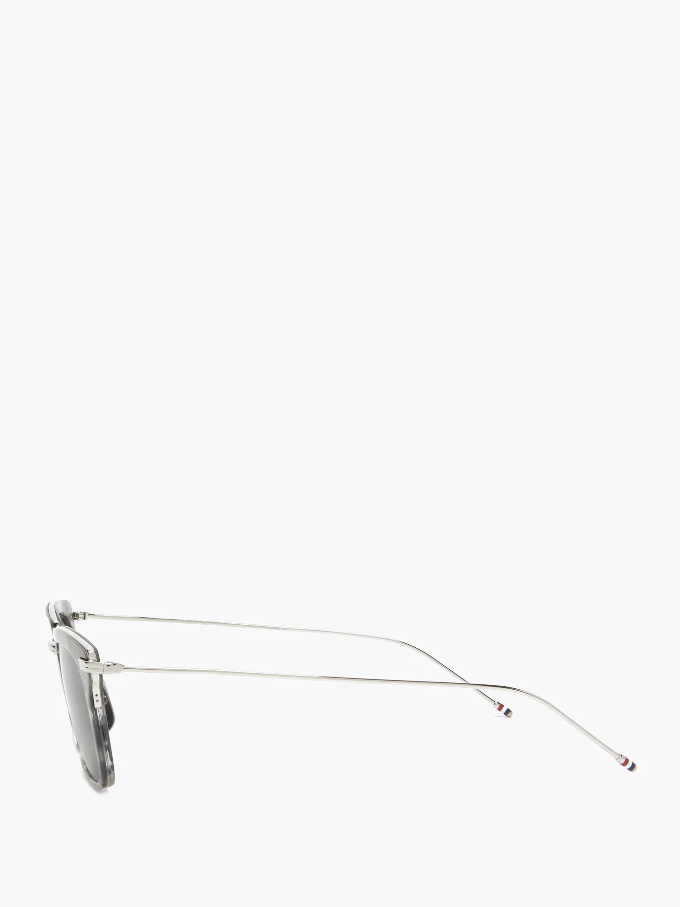 Tortoiseshell-effect acetate D-frame sunglasses - 3