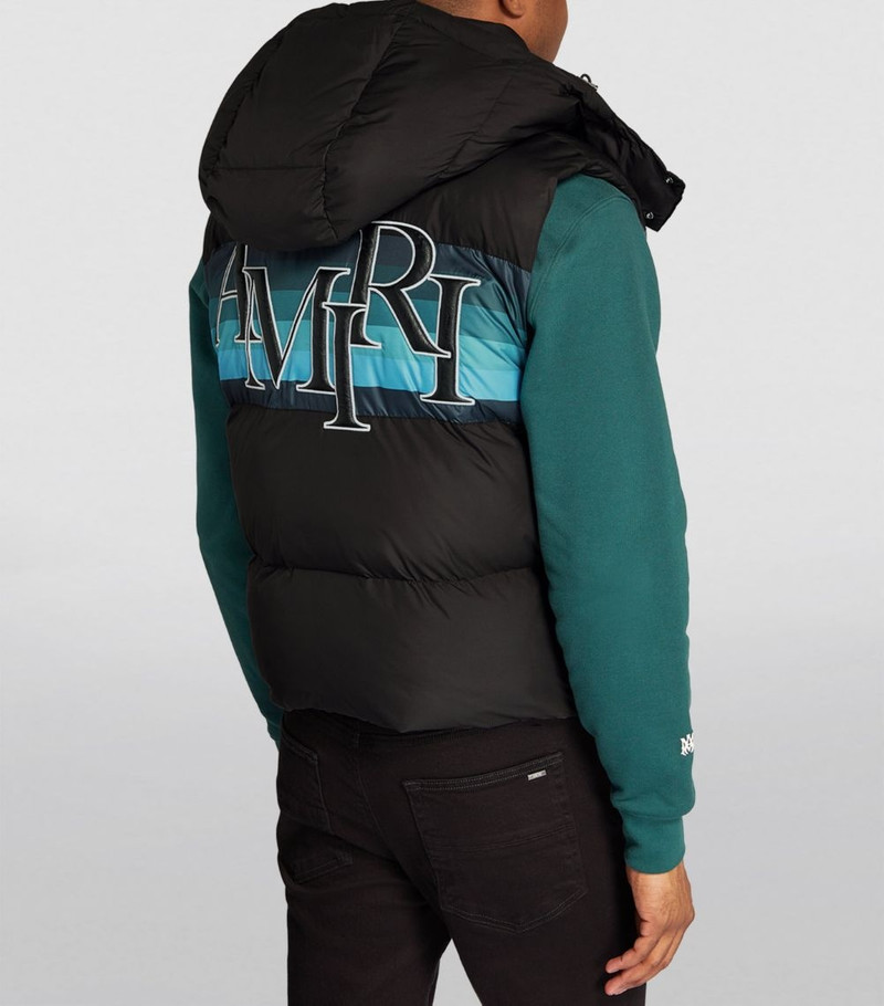 Staggered Logo Puffer Jacket 4