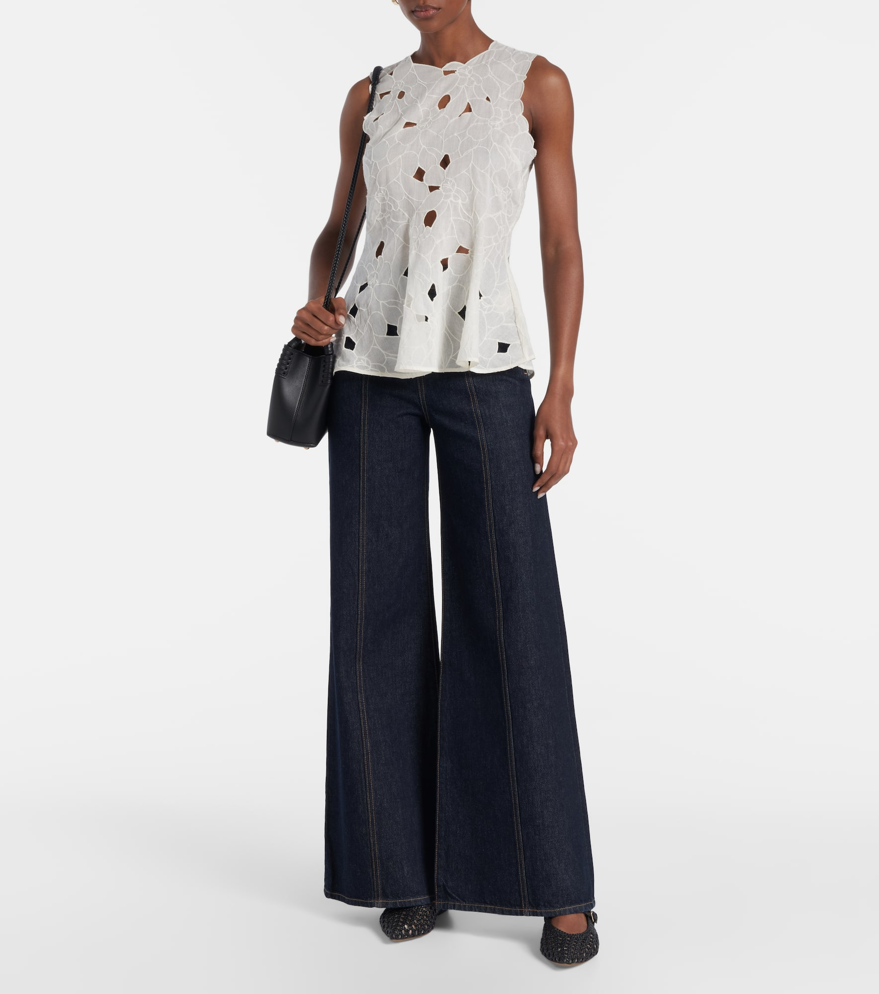 Bianca high-rise wide-leg jeans - 2