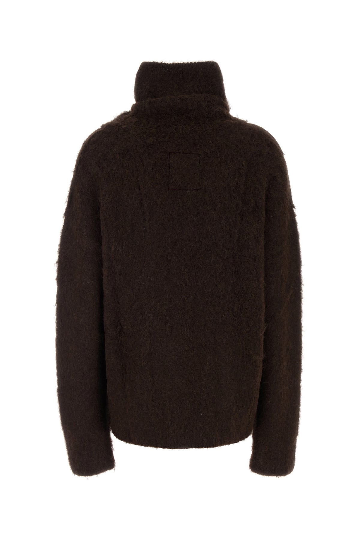 Brown stretch alpaca blend sweater - 2
