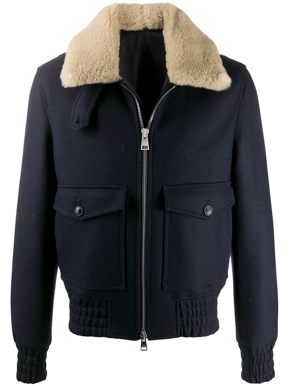 Shearling-trimmed Aviator Jacket - 1