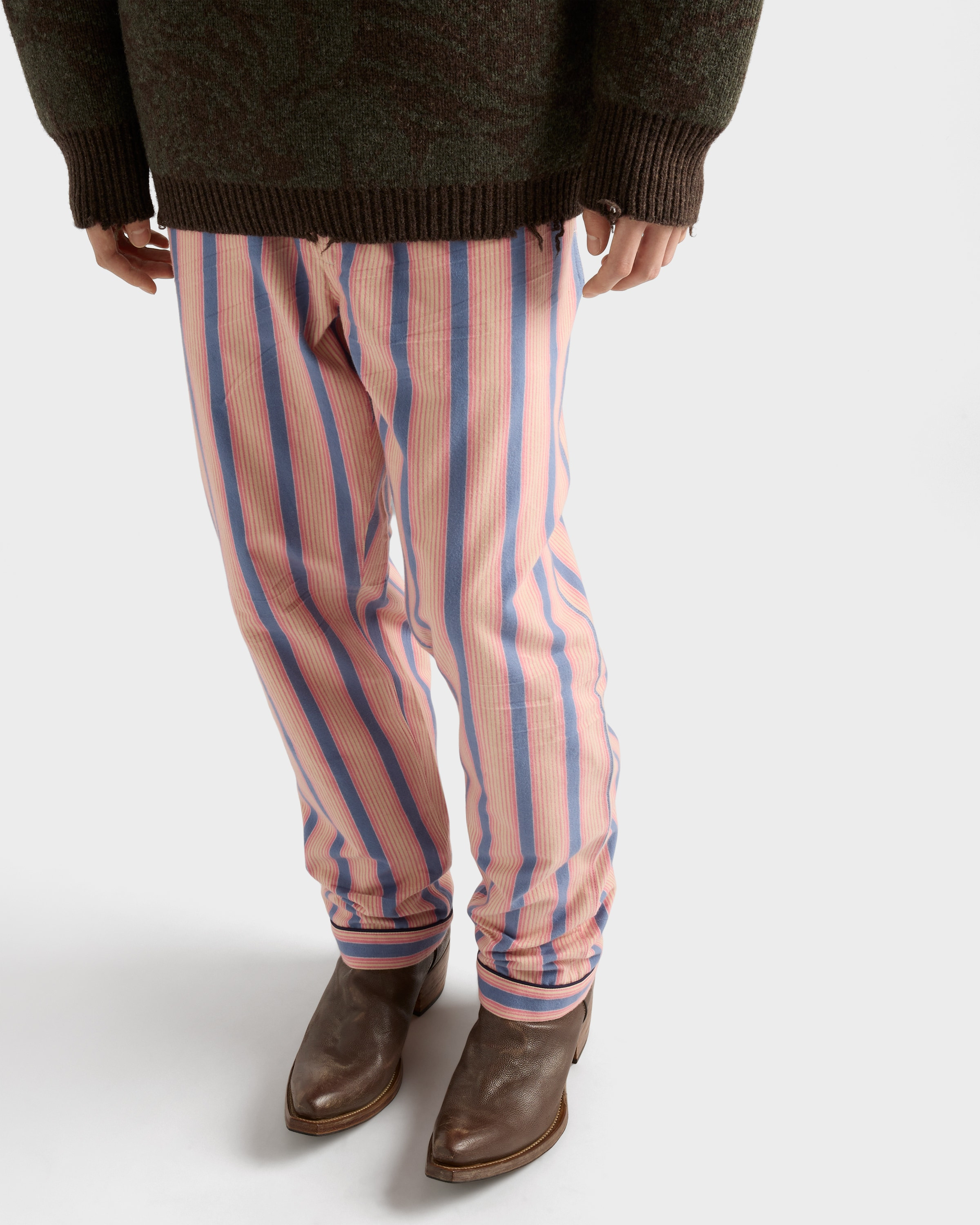 Striped cotton pants - 4