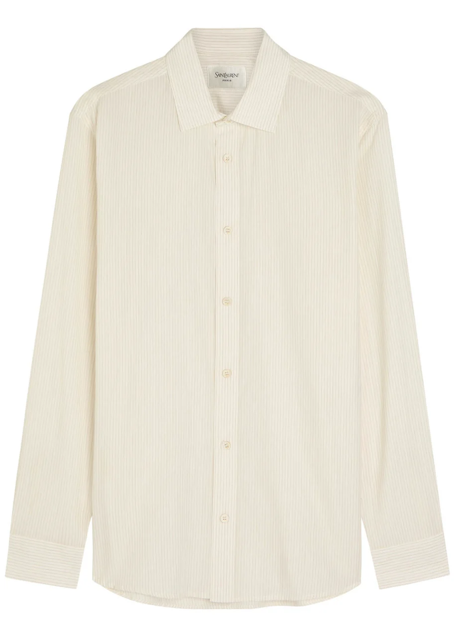 Saint Laurent Pinstriped Cotton Shirt - 1