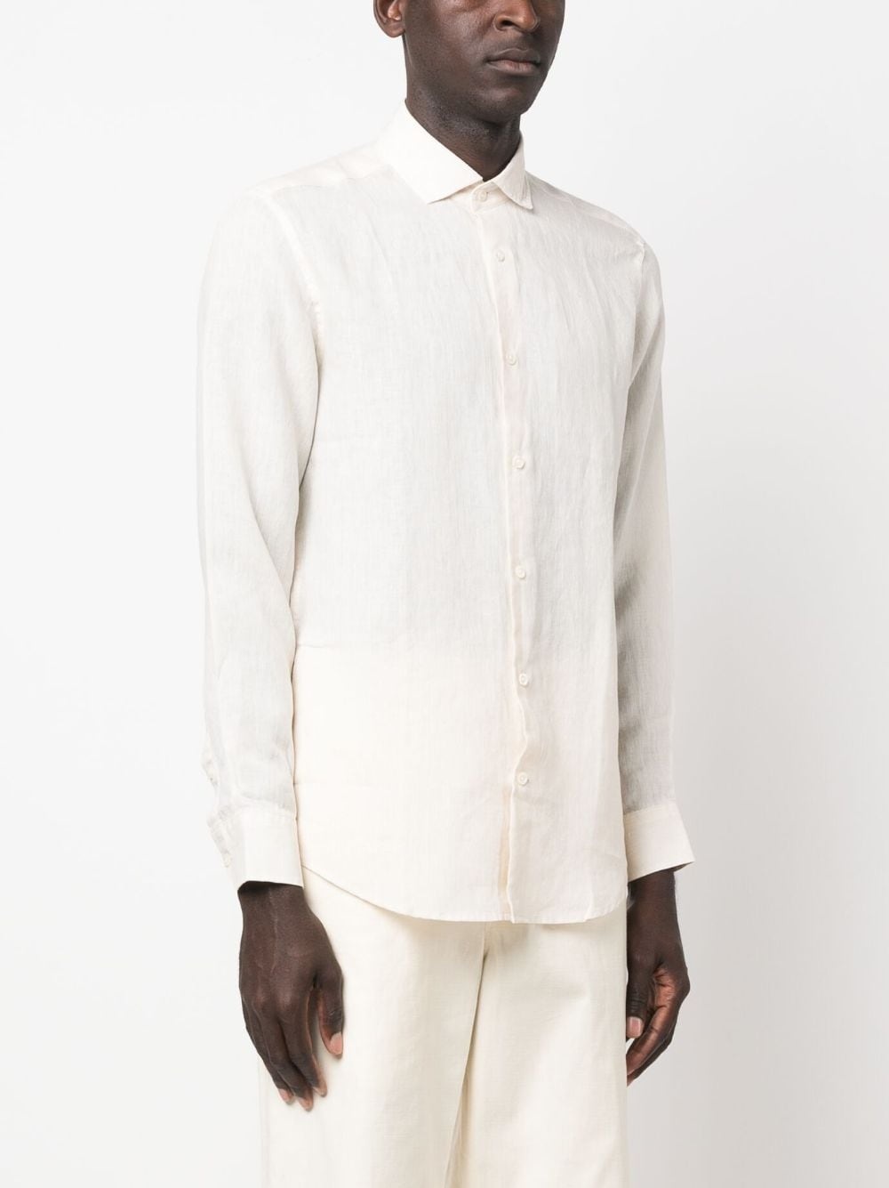 linen long-sleeve shirt - 3