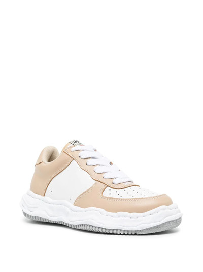 Maison MIHARAYASUHIRO two-tone lace-up trainers outlook