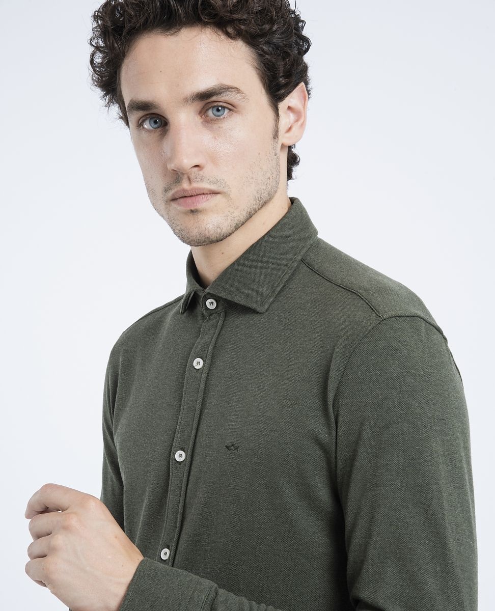 Piqué cotton Shirt - 5
