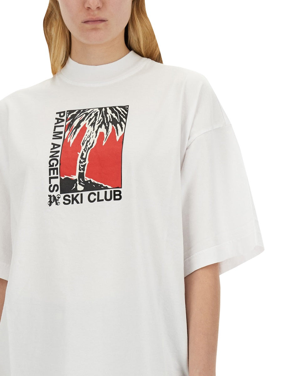 Palm Angels Women Palm Ski Club T-Shirt - 4