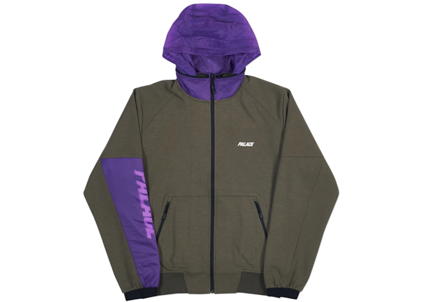 Palace S-Layer Track Top Olive/Purple - 2