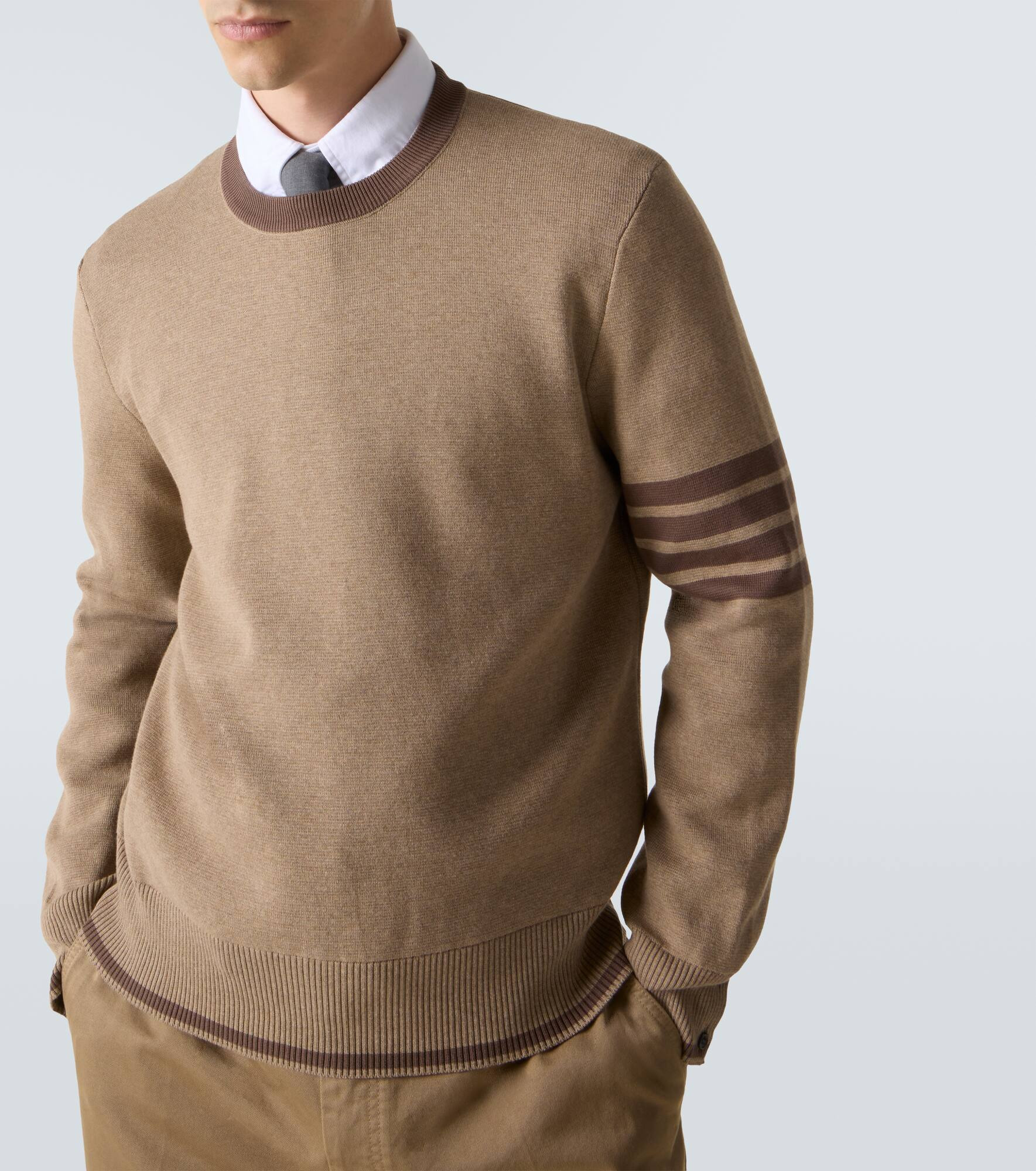 4-Bar cotton sweater - 6