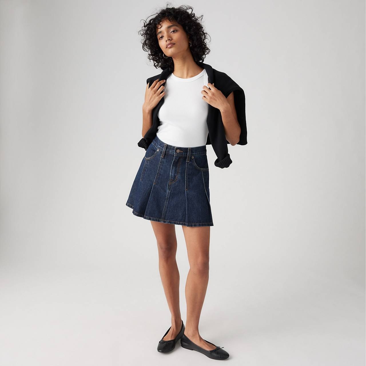 PLEATED MINI SKIRT - 3