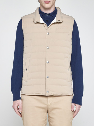 Brunello Cucinelli Quilted nylon down vest outlook