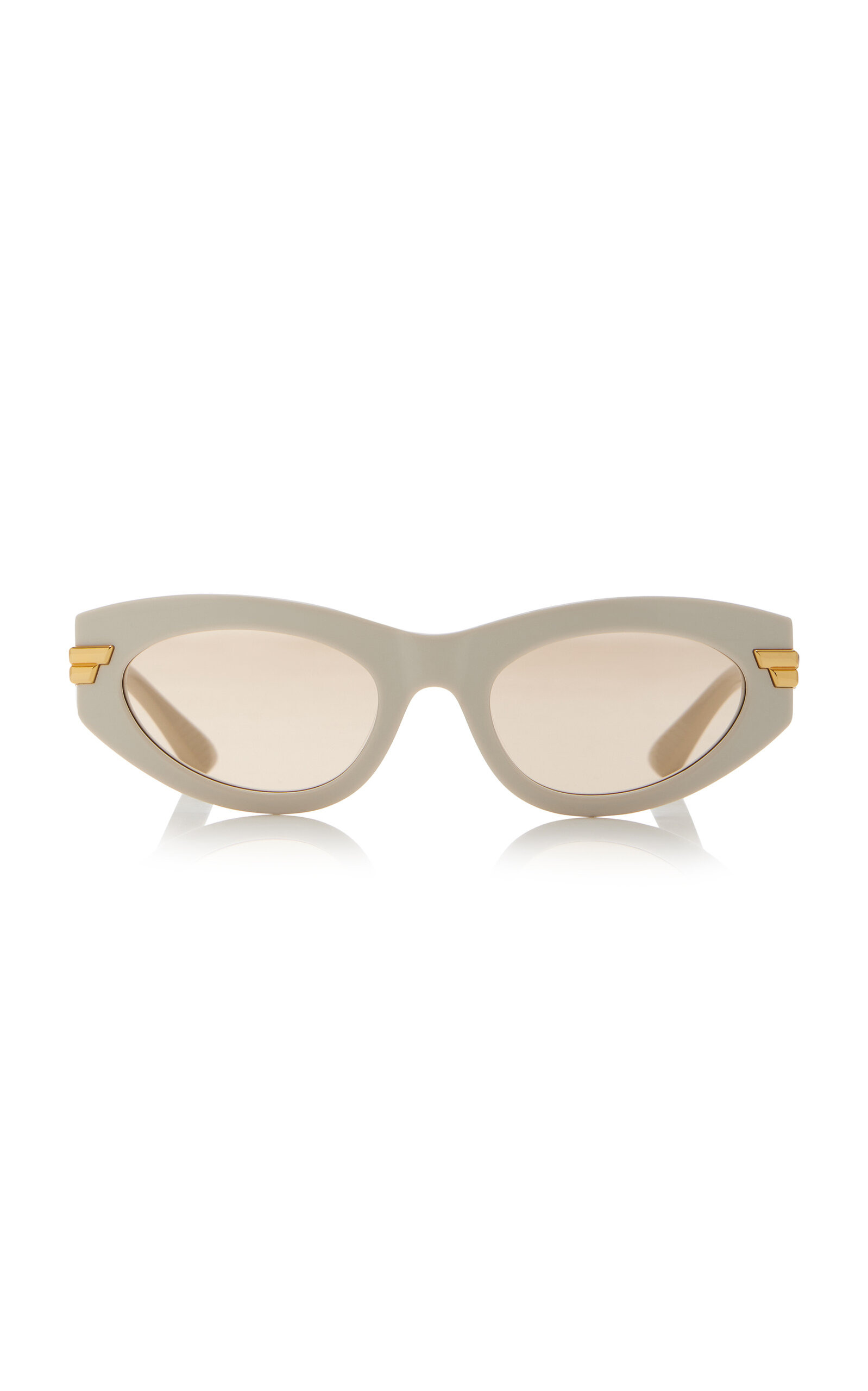Cat-Eye Acetate Sunglasses white - 1