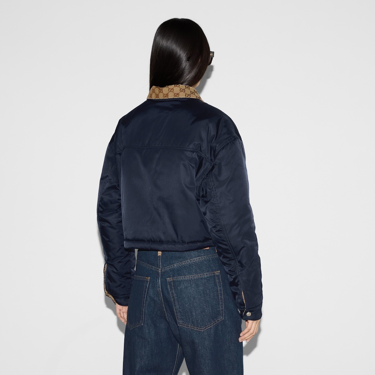 Reversible gabardine nylon jacket - 4