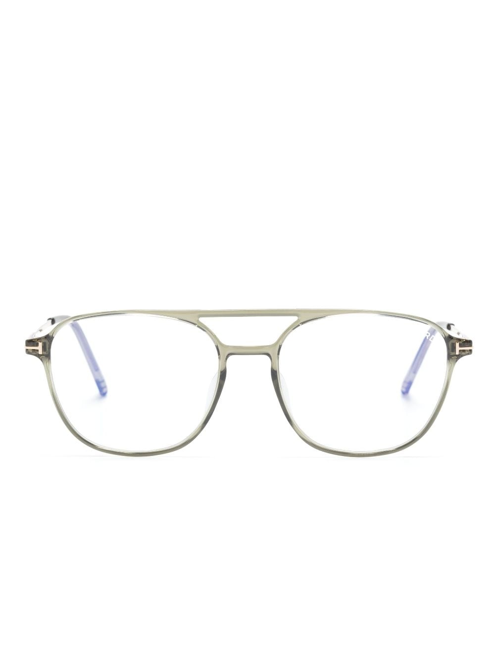 thin-arms pilot-frame glasses - 1