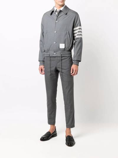 Thom Browne 4-Bar stripe bomber jacket outlook