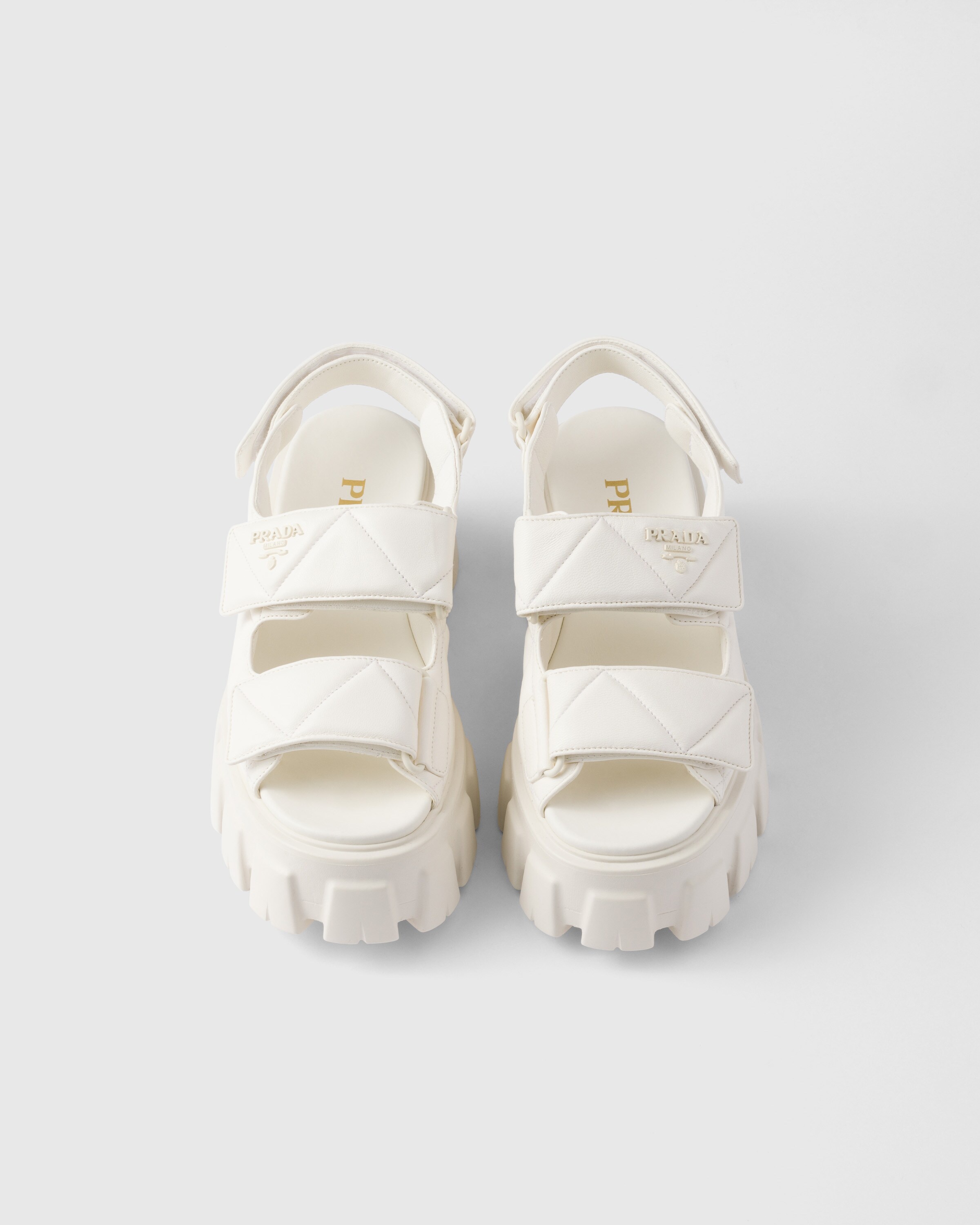 Monolith nappa leather sandals - 3