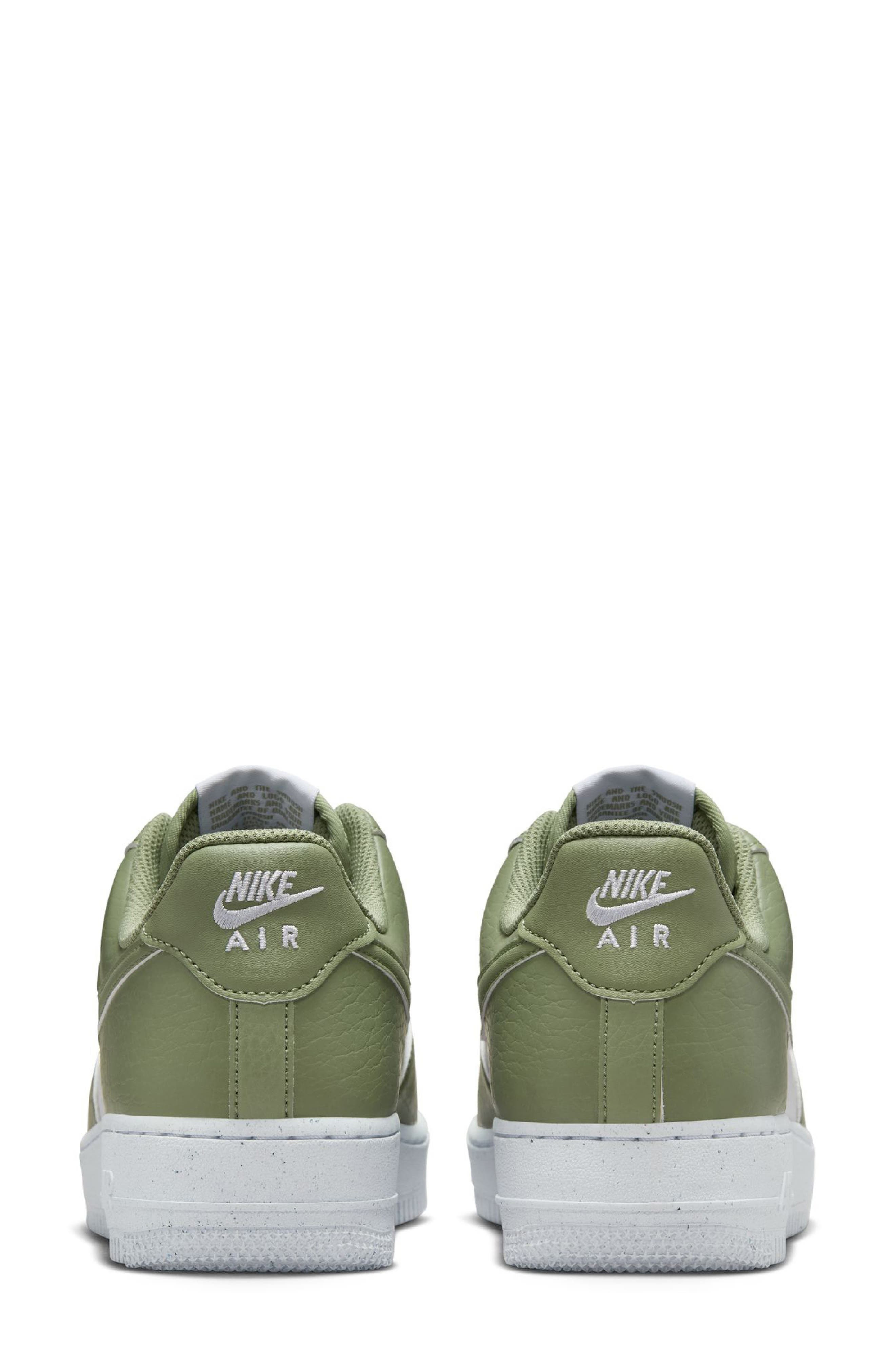 Nike Air Force 1 '07 SE Sneaker in White/Oil Green/White at Nordstrom - 5
