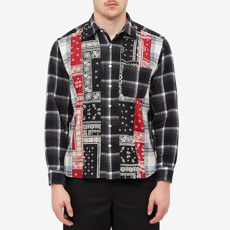 SOPHNET. SOPHNET Vertical Paneled Shirt outlook