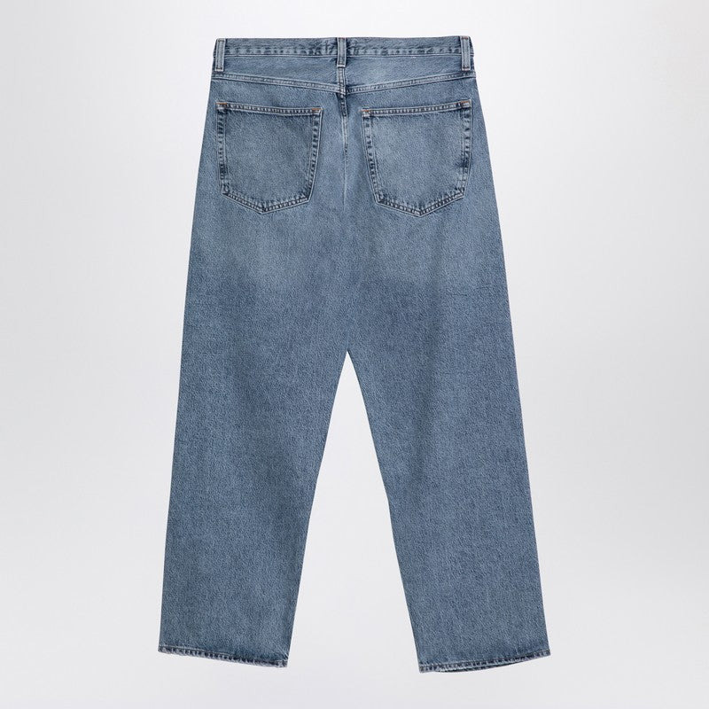 LIGHT BLUE BAGGY JEANS IN ORGANIC DENIM - 2