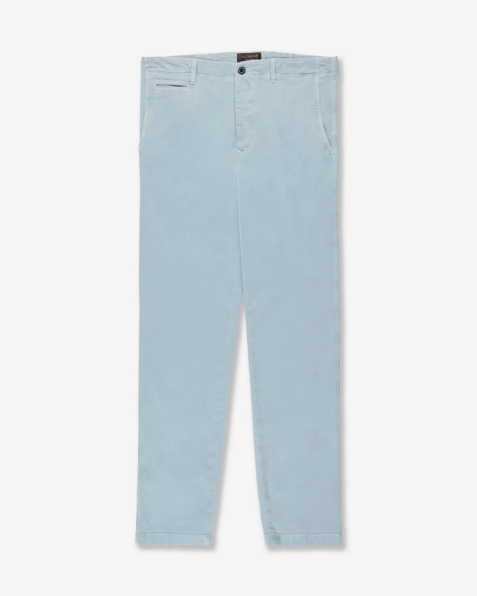 Tapered-fit cotton and linen trousers - 1