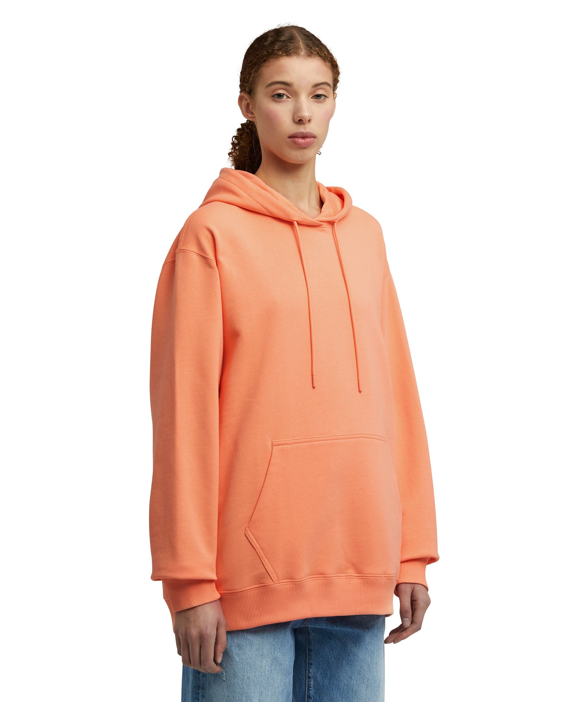 Solid color cotton hooded sweatshirt with MSGM logo - 3