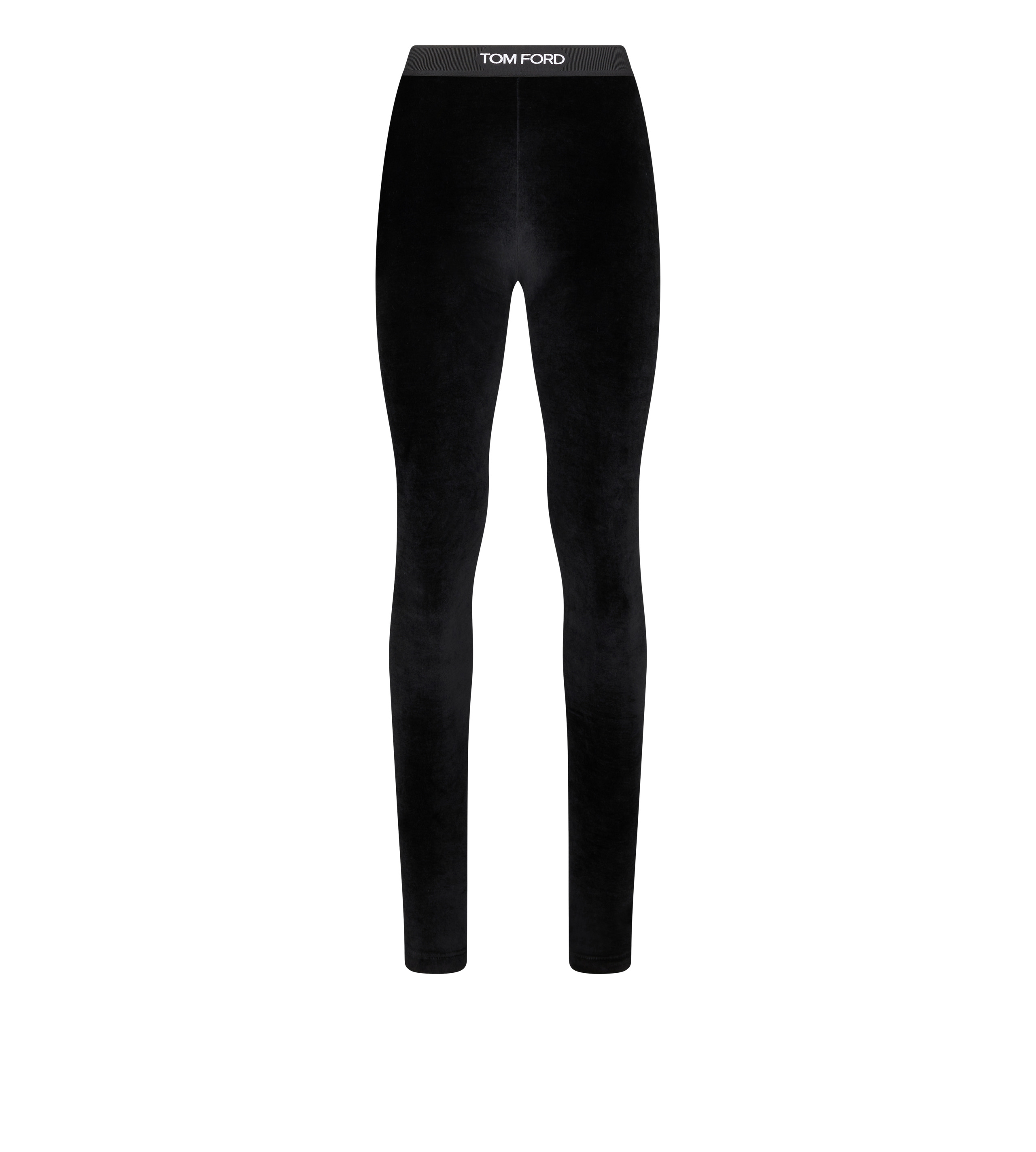 STRETCH LUSTROUS VELOUR SIGNATURE LEGGINGS - 1