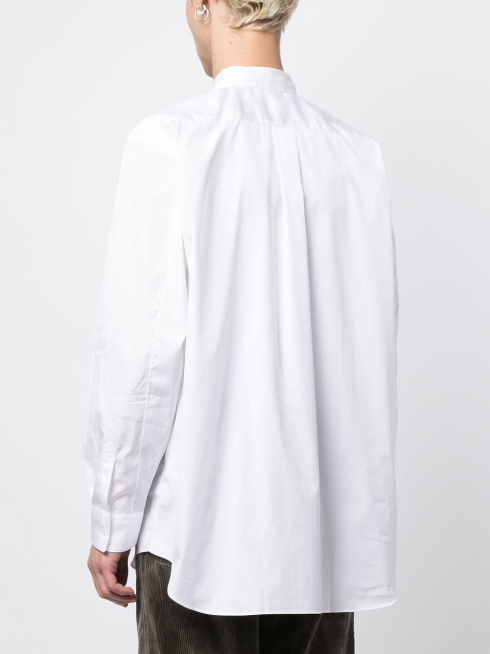 x Lacoste logo-patch cotton shirt - 4