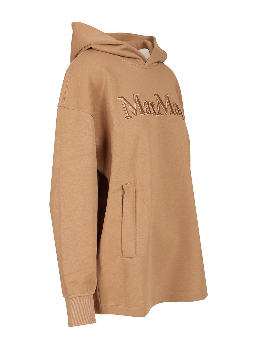 Visiera Hooded Sweatshirt Max Mara Logo Sweatshirts Beige - 3