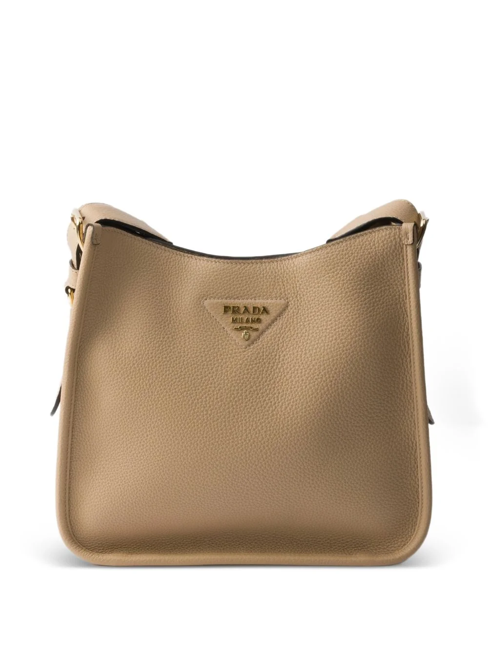 logo-detail leather shoulder bag - 1