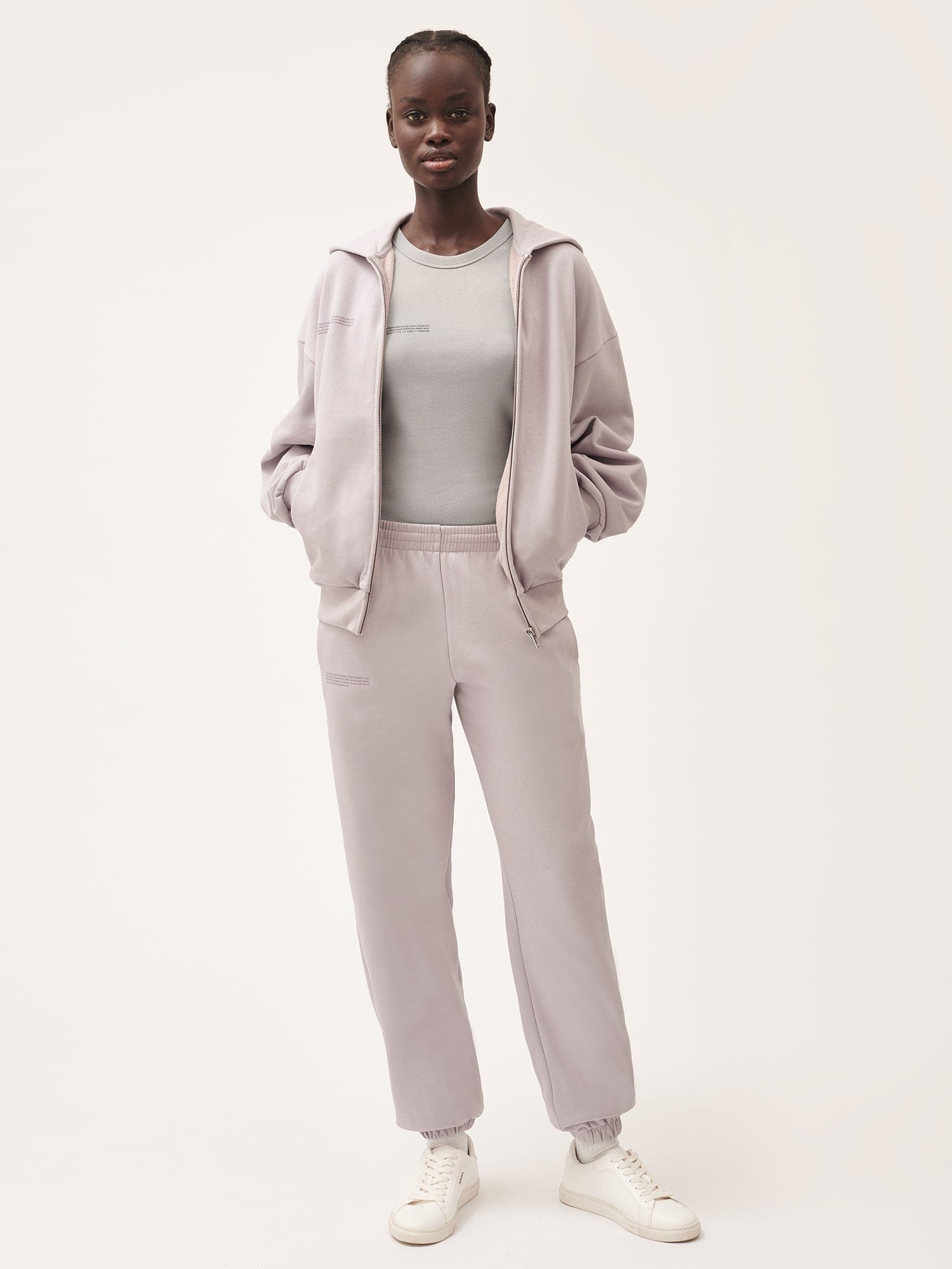 Womens Natural Dye Zipped Hoodie - Daylight Purple - 4
