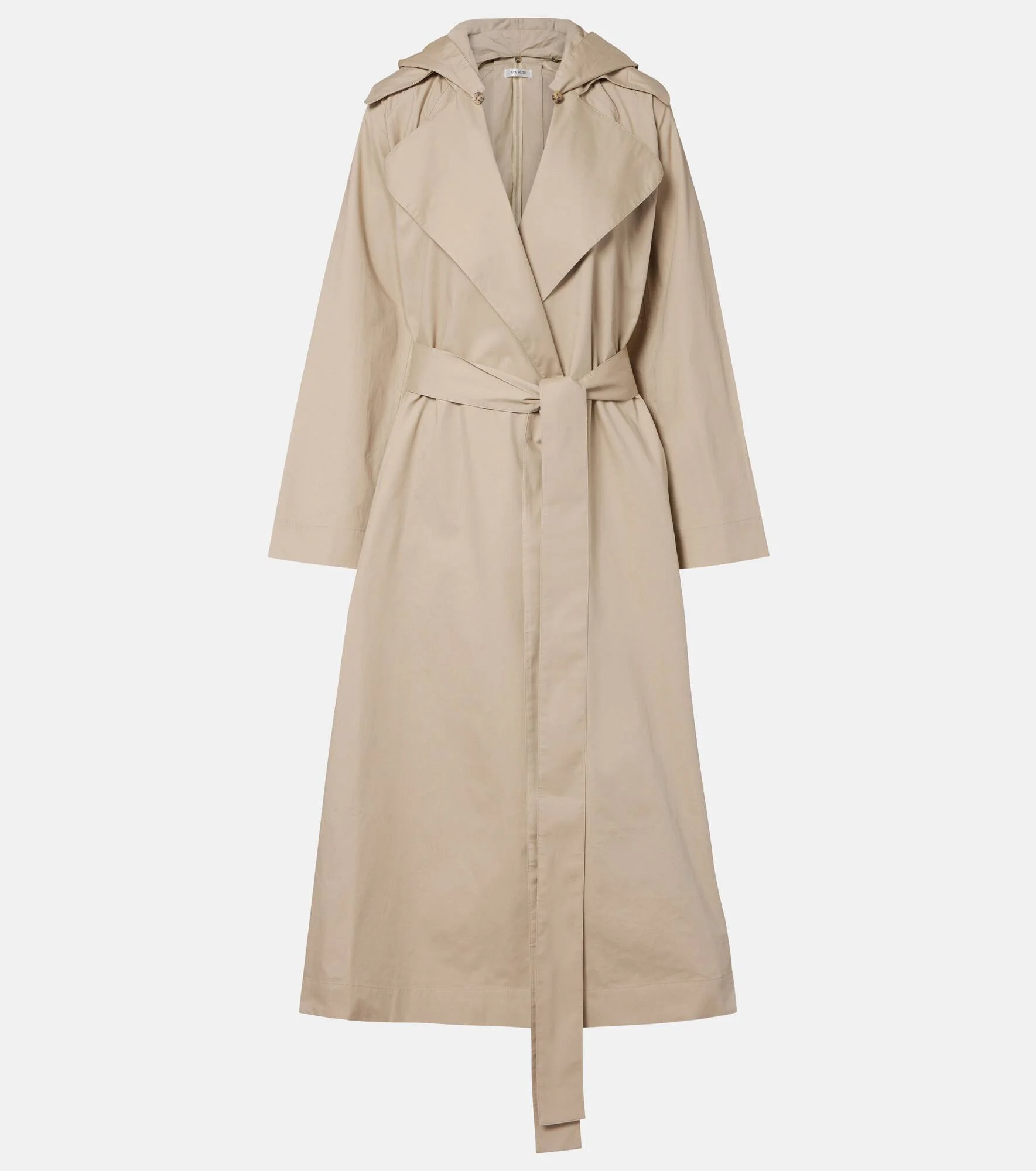 Cotton gabardine trench coat - 1