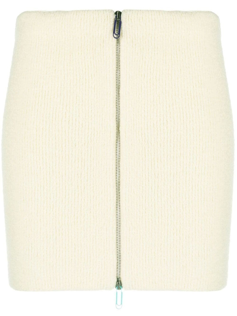 zip-front 니트 스커트 1