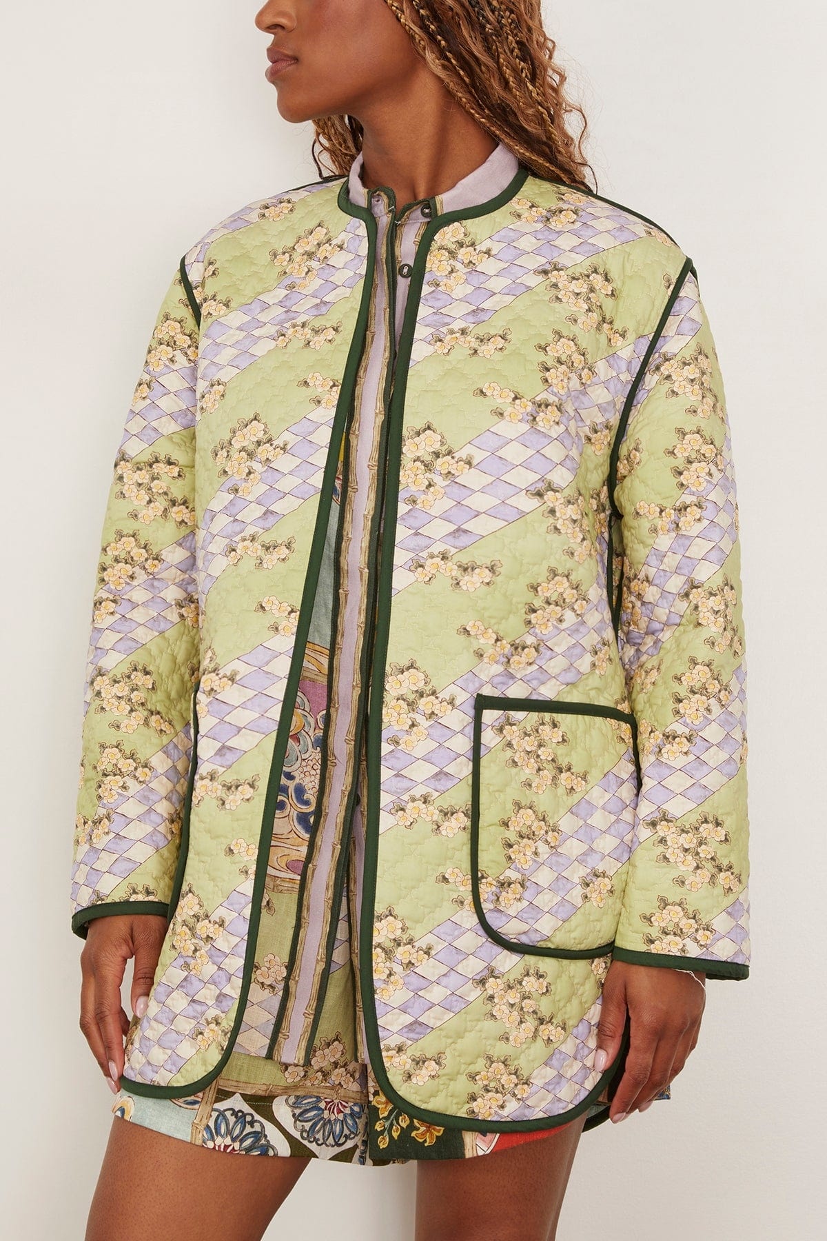 Bianca Quilted Jacket in Multi - 5