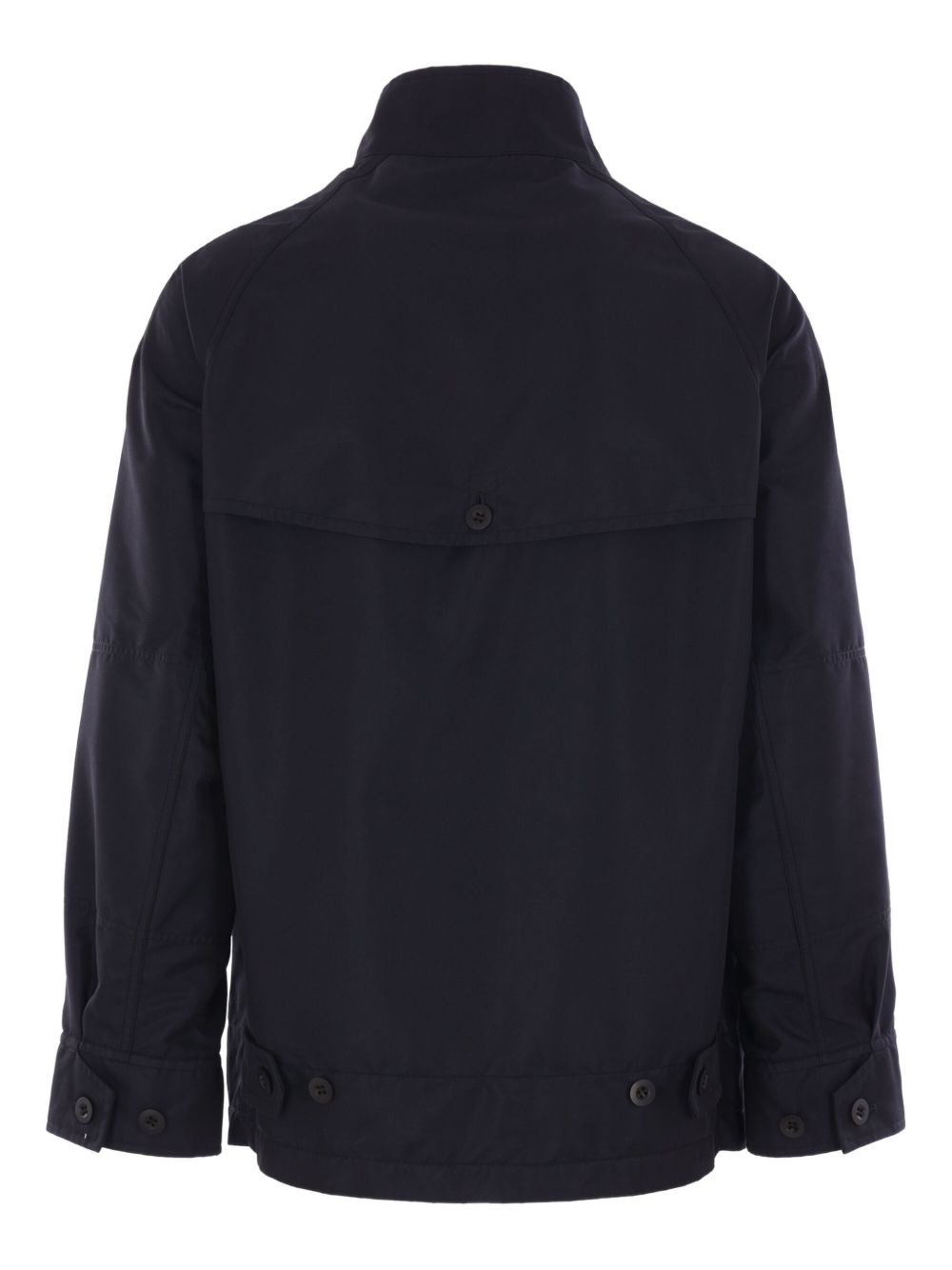 embroidered zip-front coat - 2