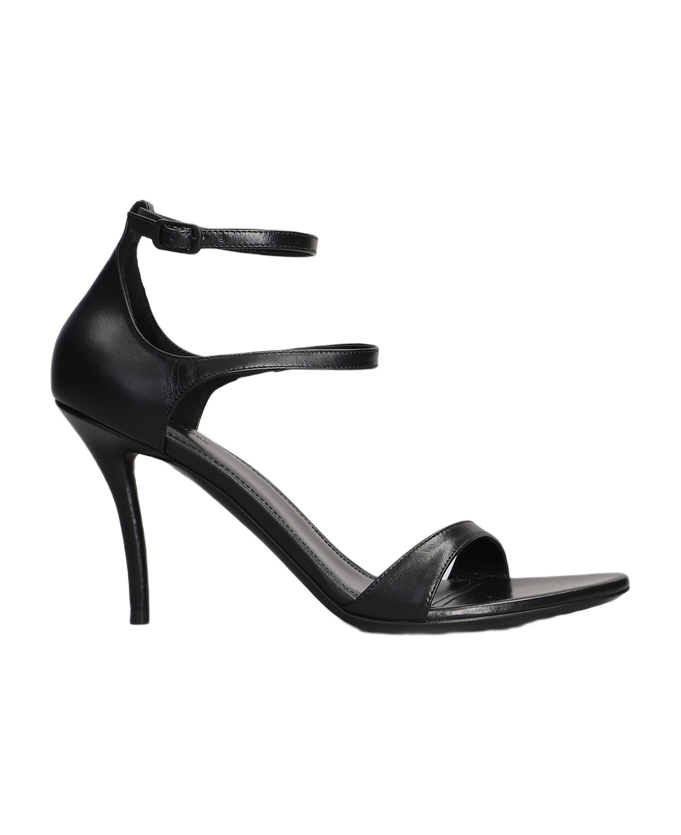 Honey Sandals In Black Leather - 1