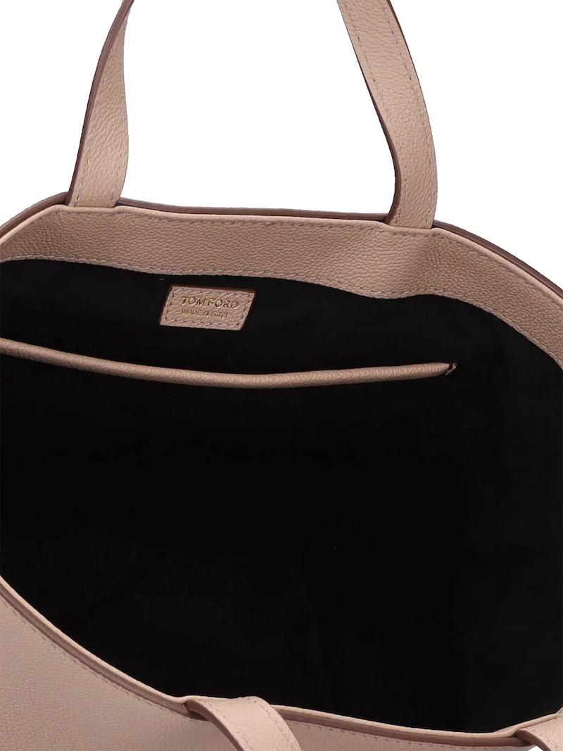 MINI E/W GRAIN LEATHER TOTE BAG - 7