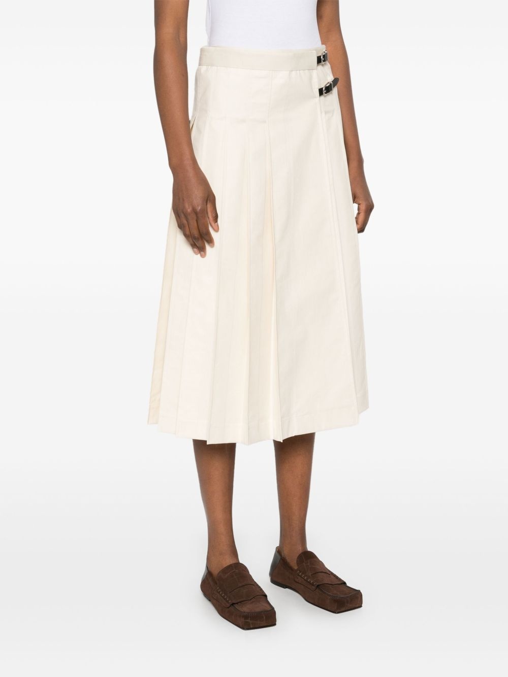pleated midi skirt - 3