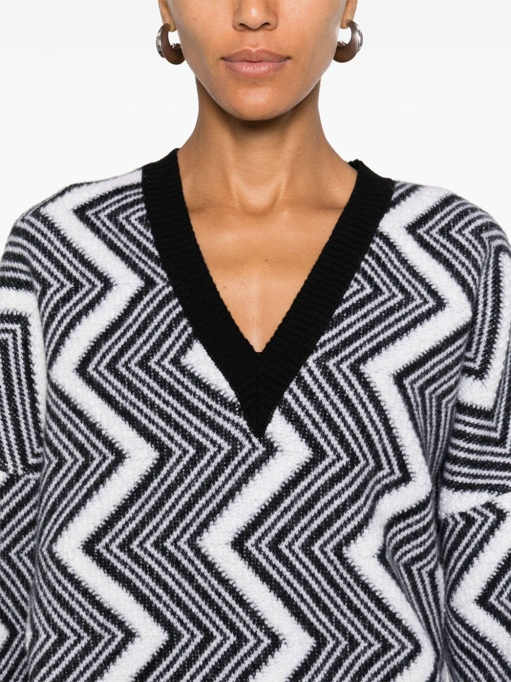 zigzag wool sweater - 5