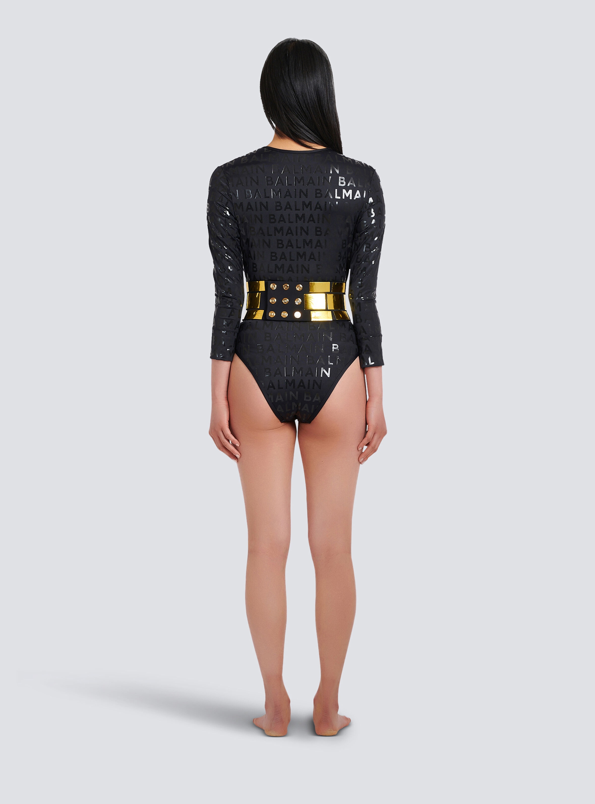 Balmain logo swimsuit - 4