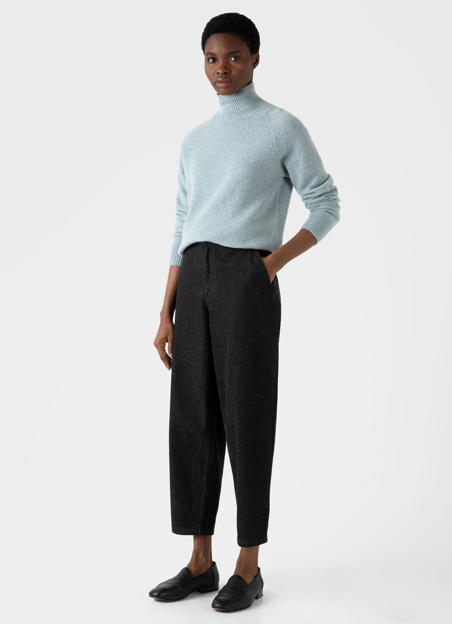 Denim Tapered Trouser - 1
