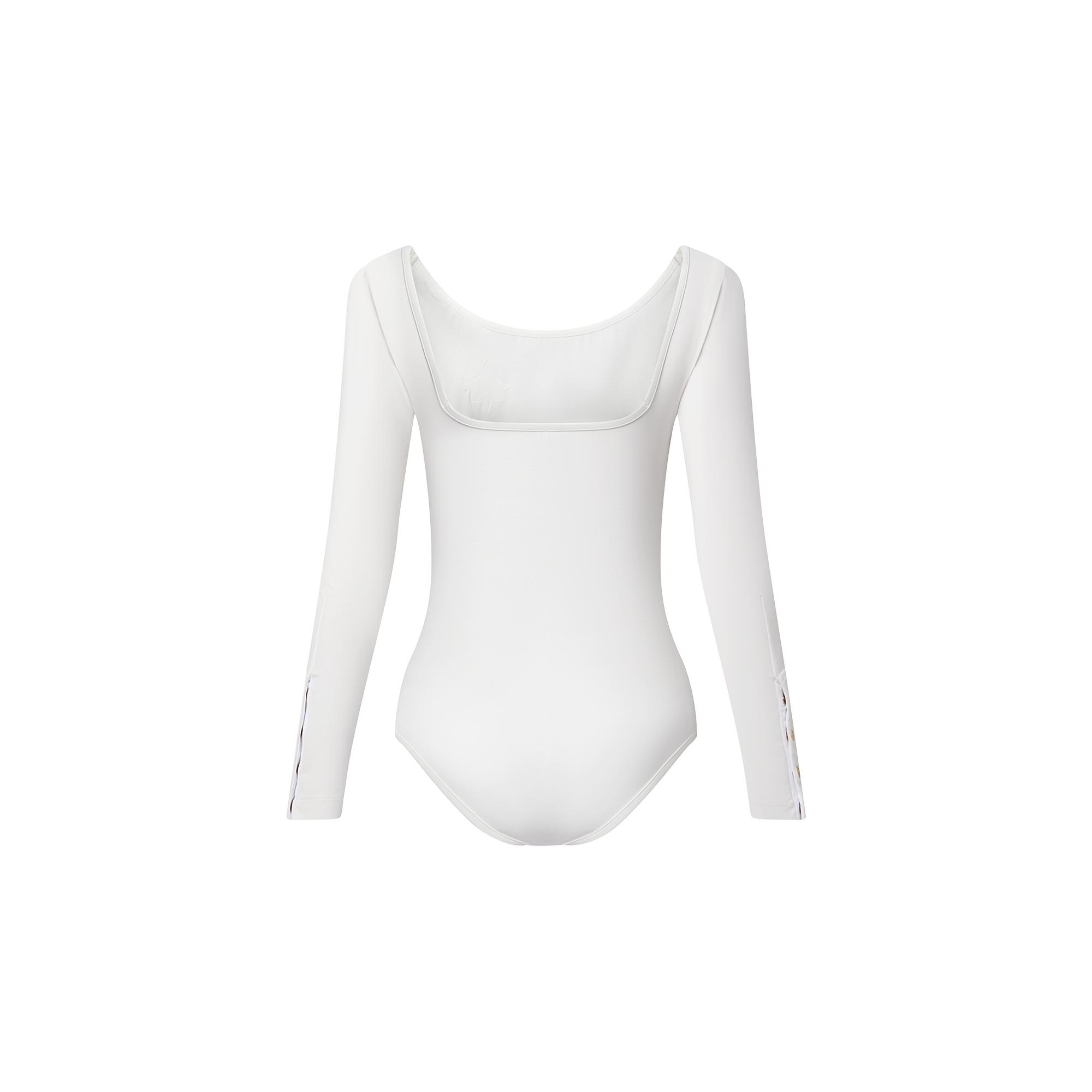 Long Sleeved One-Piece Swimsuit - 3