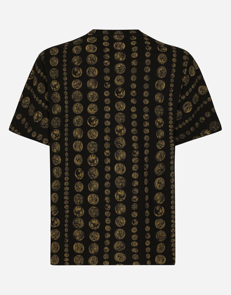 All-over coin print cotton T-shirt - 2