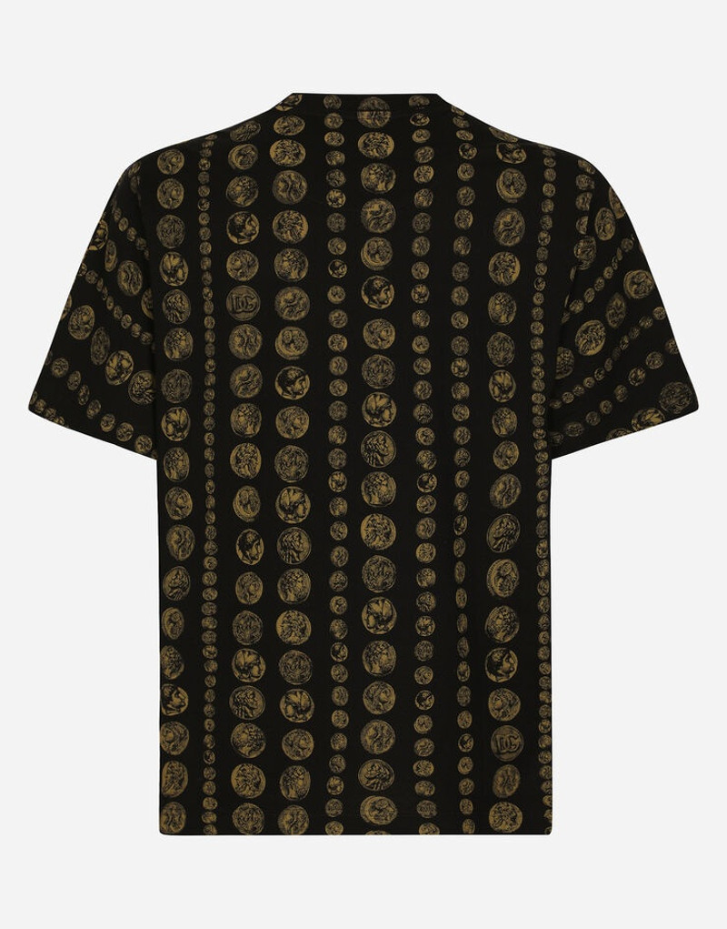 Dolce & Gabbana All-over coin print cotton T-shirt outlook