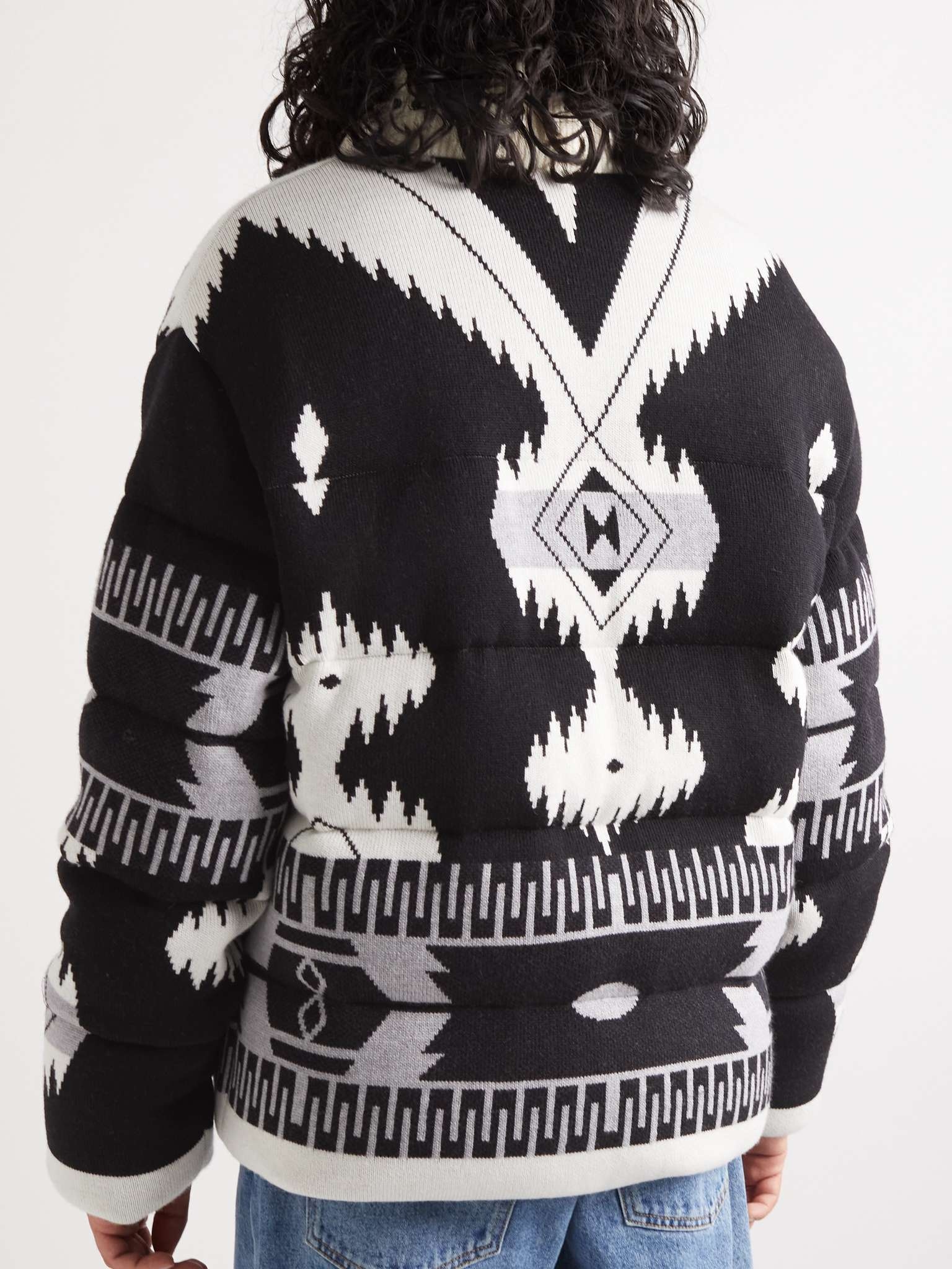 Icon Quilted Wool-Jacquard Down Jacket - 4