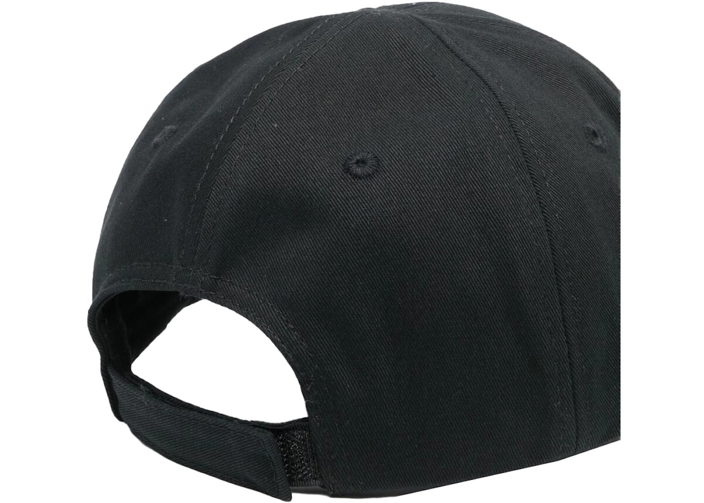 Palm Angels Logo-Embroidered Baseball Cap Black - 2