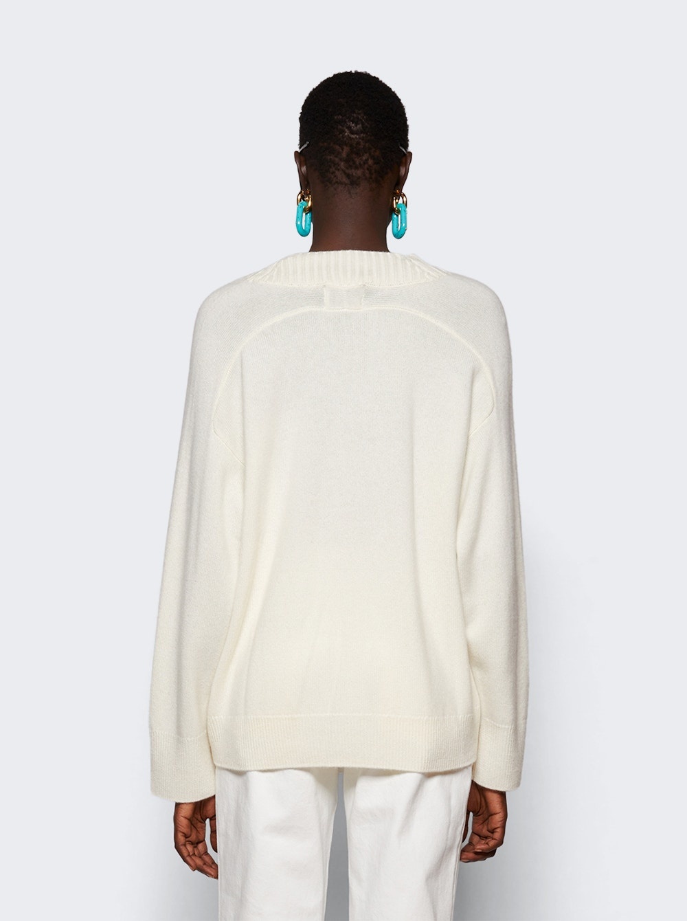 Sage Cashmere Sweater Ivory - 5