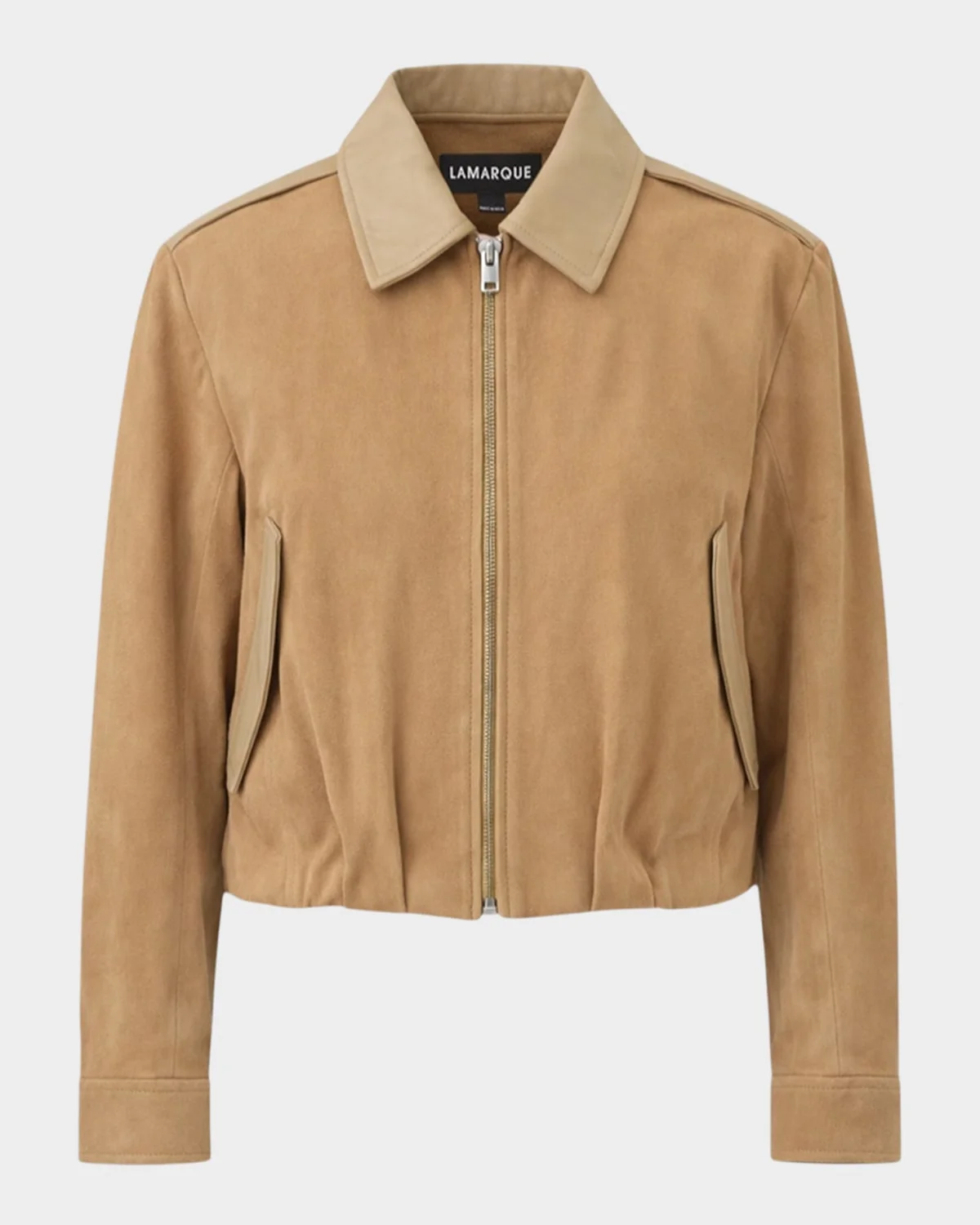 Robbie Suede Bomber Jacket - 1